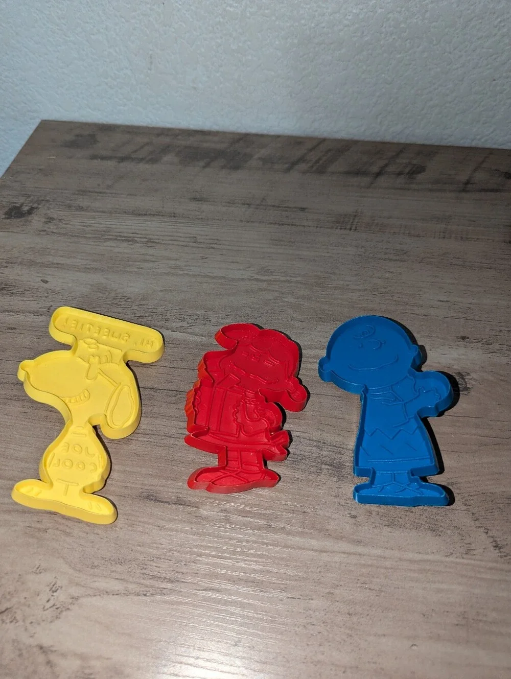 Vintage Peanuts Cookie Cutters Set of 3 Snoopy Charlie Brown Lucy
